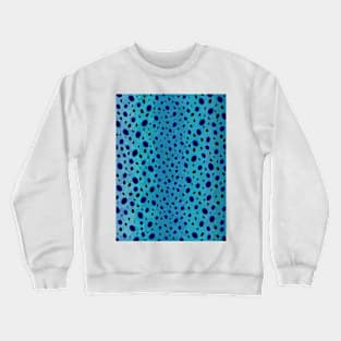 Blue Frog Spots Crewneck Sweatshirt